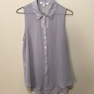 Daniel Rainn sleeveless sheer top